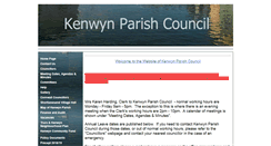 Desktop Screenshot of kenwynparishcouncil.gov.uk