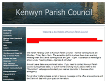 Tablet Screenshot of kenwynparishcouncil.gov.uk